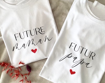 annonce grossesse - t-shirt future maman - futur papa