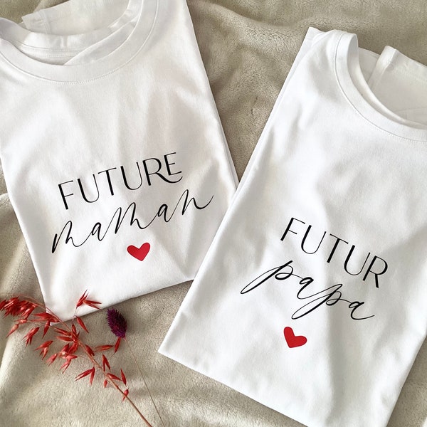 annonce grossesse - t-shirt future maman - futur papa