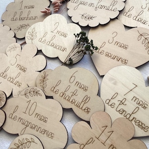 Cartes étape - cadeau naissance