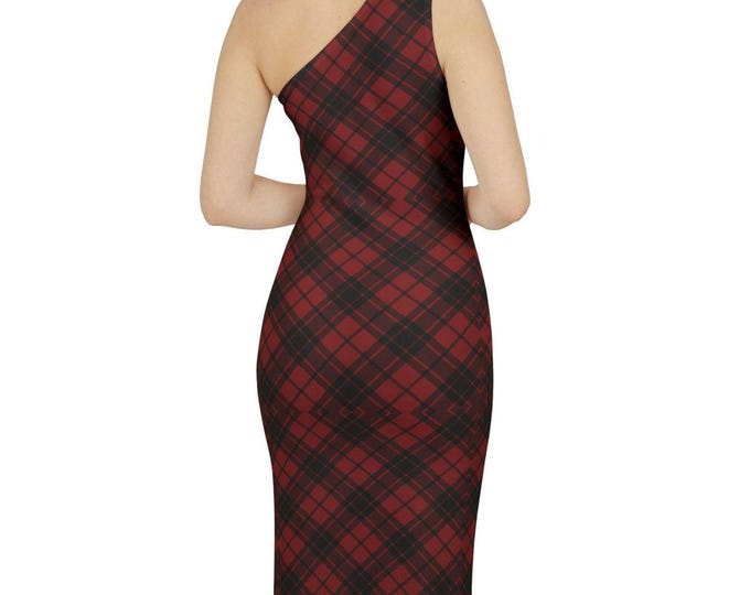 Christmas Tartan Red Plaid Women's Robe