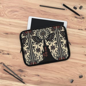 Gothic Fairytale Laptop Sleeve, Gothic Style Bag, Goth Computer Cover