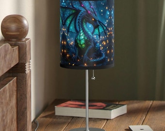 Dragon Lamp, Mythical Creature Night Light, Fantasy Home Decor, LED Desk Lamp, Unique Gift for Dragon Lover, Bedroom Decoration