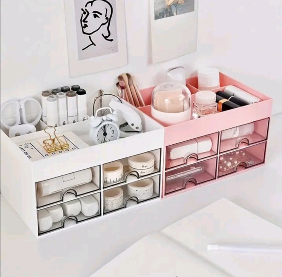 4 Drawers Desktop Makeup Organizer the Perfect Solution for Storing