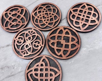Posavasos con nudos celtas
