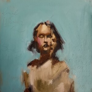 Portrait,girl, women, painting, gift, oil, love