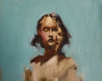 Portrait,girl, women, painting, gift, oil, love