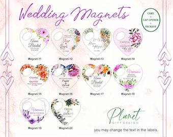 Personalisierte Herz Flaschenöffner Hochzeit Gefälligkeiten - Masse Brautparty Geschenke