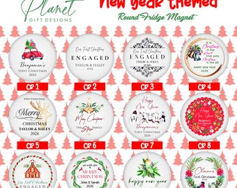 Personalisierter Weihnachtsflaschenöffner-Magnet: Neujahrs-Gastgeschenke