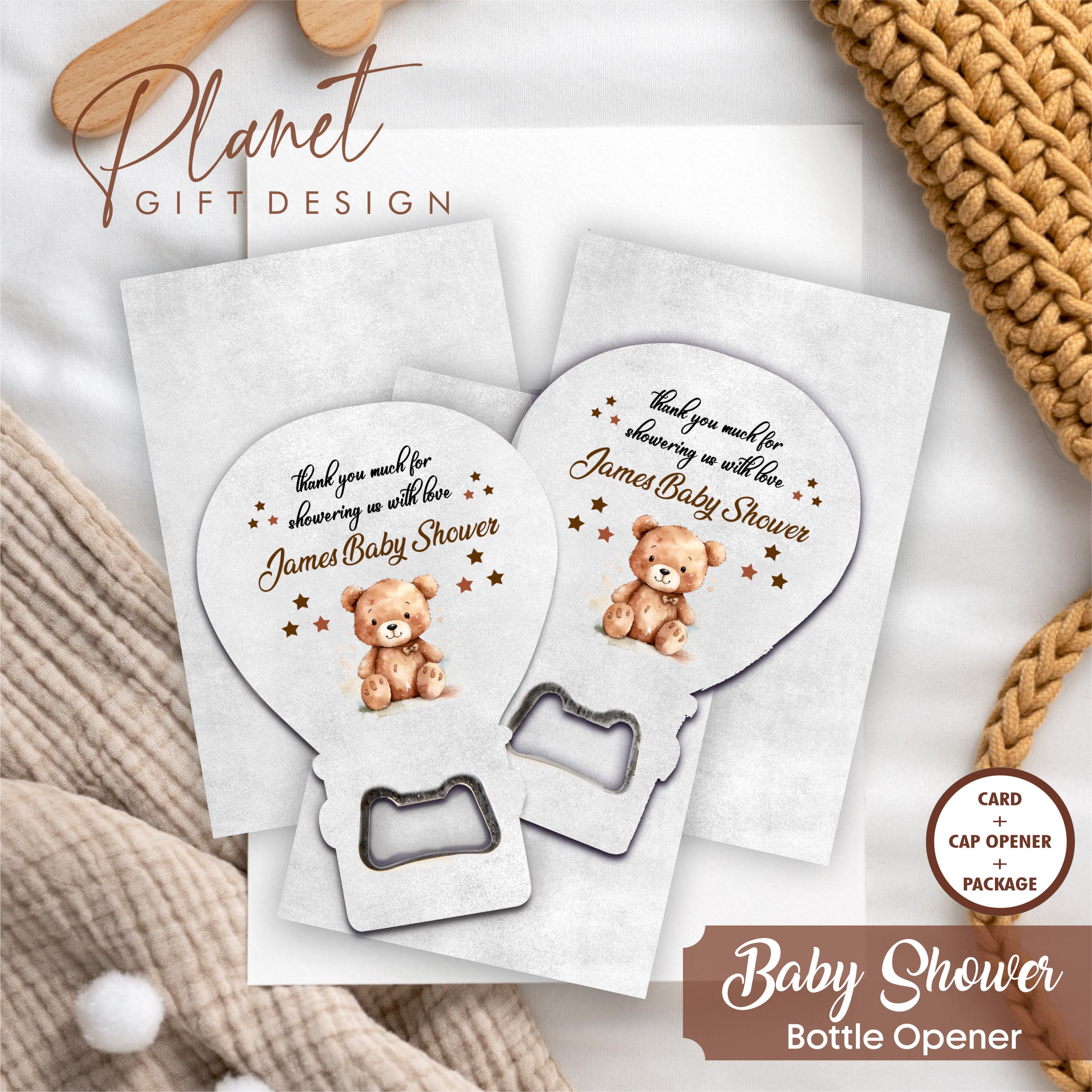 30 pcs Baby Shower Gift Magnet Bottle Opener Baby Shower Favors Personalized Baptism Magnet Customized Baby Shower  Gifts Birthday Event