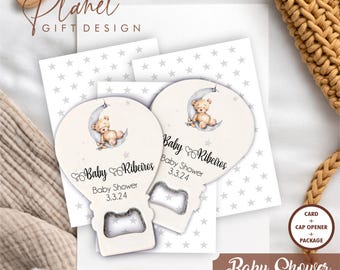 Personalisierter Ballon Flaschenöffner Magnet: Babypartygeschenke