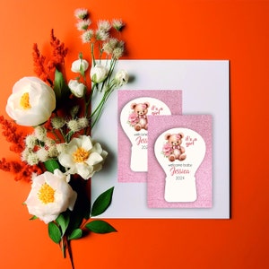 Apribottiglie magnetico personalizzato, regalo per baby shower, bottiglia magnetica, regalo per orsacchiotto, bomboniere per baby shower, magnete per battesimo personalizzato
