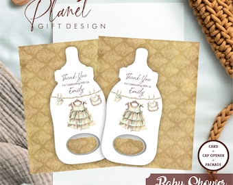 Personalisierte Babyparty Flaschenöffner Magnet Bevorzugungen (30er Set)