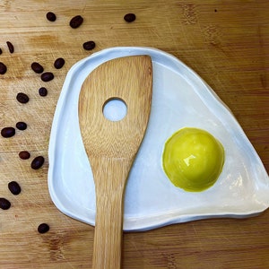 Ceramic Fried Egg Spoon Rest