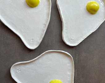 Ceramic Fried Egg Spoon Rest