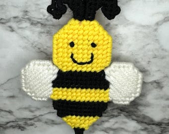 Adornos de abeja, adornos navideños, decoraciones de abejas, adornos navideños de estilo vintage, abeja de lona plástica, regalo de abeja, abeja de miel, abejorro