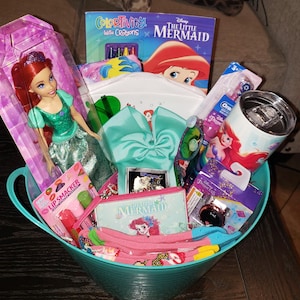 Ariel Gift Basket: Mermaid Doll, Jewelry, Accessories image 1