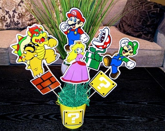 Super Mario Birthday Centerpiece