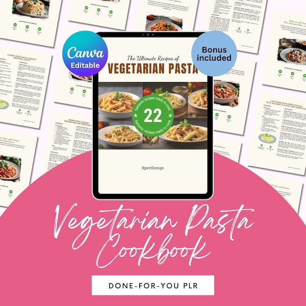 Gezonde vegetarische pastarecepten, klaar voor jou OUR eBook Eenvoudig te volgen kookboek met voedingsfeiten voor foodblogger Cooking Influencer