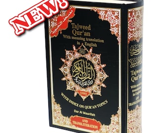 Tajweed Quran with English Translation and Transliteration by Abdullah Yusuf Ali Color May Vary Mushaf Holy Quran Arabic and English