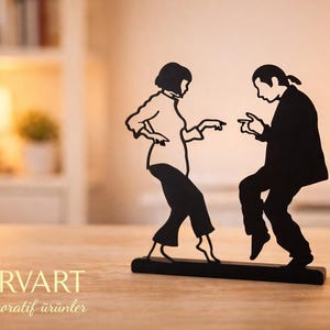 dance figure metal desktop decor