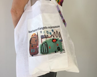 Signature tote bag” Silly Rain“