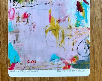 Collectible Art Postcard: &quot;How Much Do You Care?&quot; Limited Edition Print