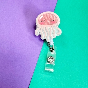 Einziehbare Ausweisrolle mit Tag-Kartenclip, benutzerdefinierte Krankenschwester-ID-Inhaber, Zubehör für medizinische Berufe, Krankenschwester Geschenk, Lehrgeschenk, niedliches Abzeichen