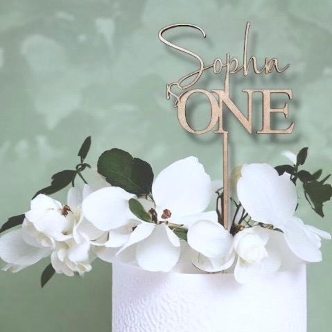 Cake Topper MDF Wooden, Birthday Cake Topper, Boho, Cake Topper ...