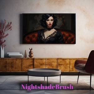 Victorian Women on Sofa Frame TV Art Digital Download Women in Repose TV Screensaver Samsung Frame Tv Art Gothic Painting Beauty Art N80 image 5