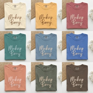Comfort Colors 1717 T-Shirt Mockup - 65 Farben, Canva Template (Digitaler Download) Bild 2