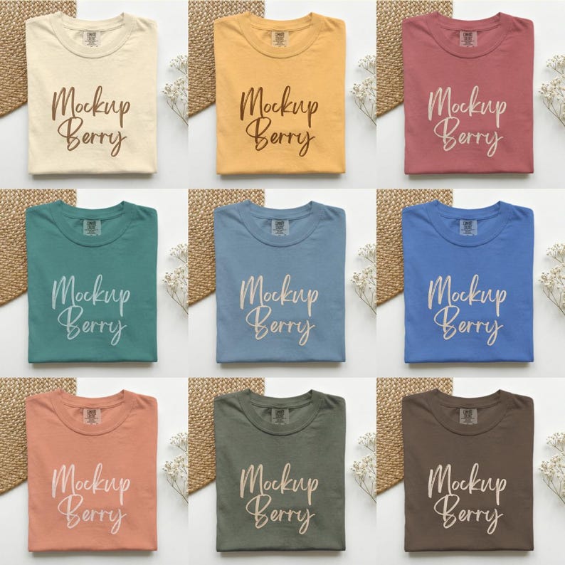 Comfort Colors 1717 T-Shirt Mockup - 65 Farben, Canva Template (Digitaler Download) Bild 2