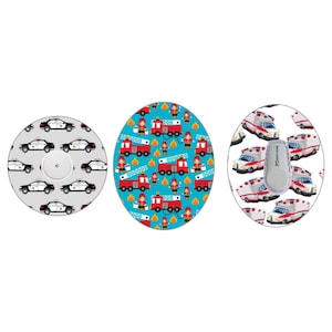 Cerotto adesivo CGM per veicoli di emergenza: polizia, camion dei pompieri, ambulanza, Libre, Dexcom, Medtronic