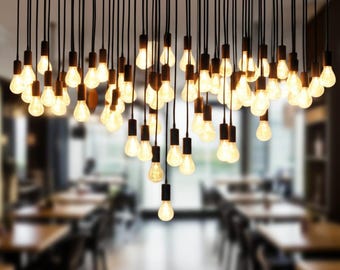 Modern Industrial Pendant Chandelier: Customizable Loft Lighting