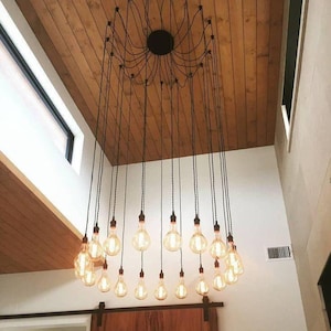 multiple Pendant lighting, Modern Loft Lighting fixture, Minimalist Decor, customizable pendant spider chandelier,Industrial UL C.E