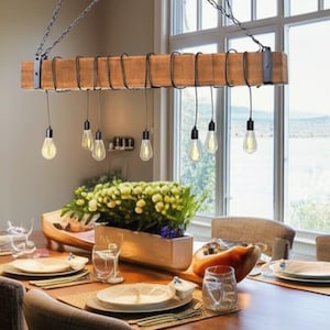 Kitchen chandelier, Rustic barn pendant lighting fixture, restourant / cafe / bar retro lighting, farmhouse chandelier