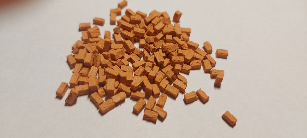 200+ Miniature Bricks Red O Scale Model Dollhouse Diorama Wargame 1/48 ...