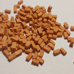 200+ Miniature Bricks Red O modelo puppenhaus Diorama Wargame 1/48 1/35