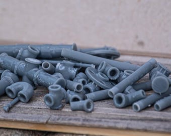Juego de tuberías para bricolaje en escala G/O/S/HO/TT/N (1/22,5, 1/48, 1/64, 1/87, 1/120, 1/160)