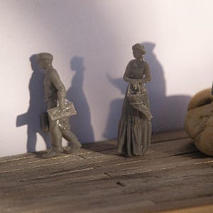 DIY people set in G/O/S/HO/TT/N (1/22.5, 1/48, 1/64, 1/87, 1/120, 1/160) scale