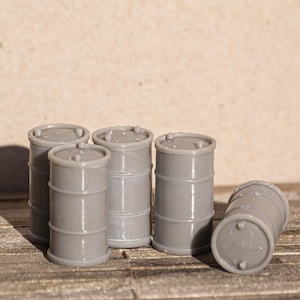 DIY Set von 55 Gallonen Ölfässern in G/O/S/HO/TT/N (1/22.5, 1/48, 1/64, 1/87, 1/120, 1/160).
