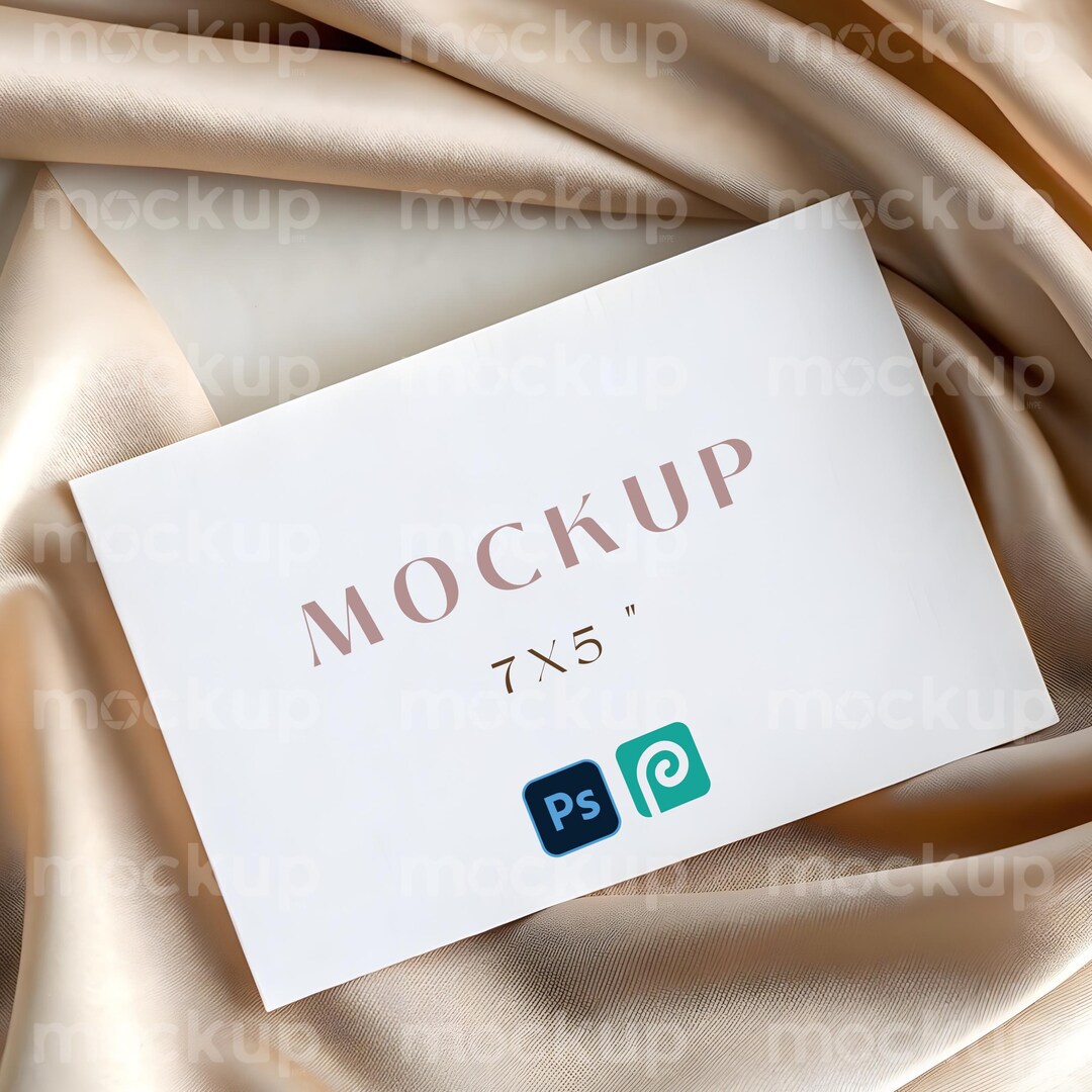 Invite Card Front Invitation Card Front & Back Mockup Flower, Bridal, Wedding Invite 7x5 ...