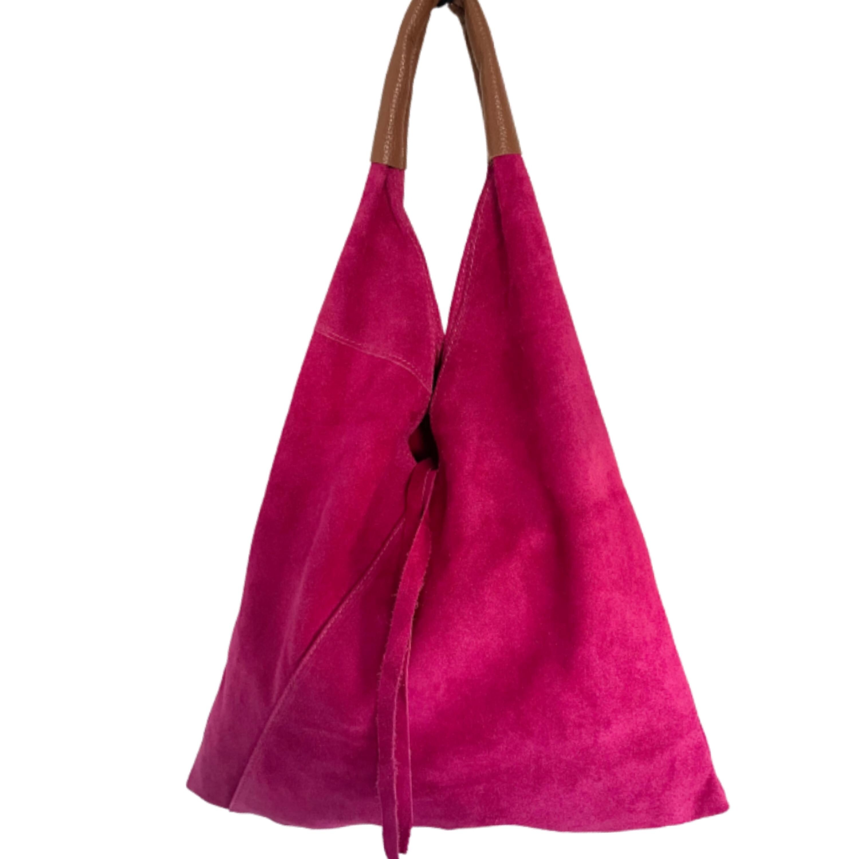 Pink Suede Bag - Etsy