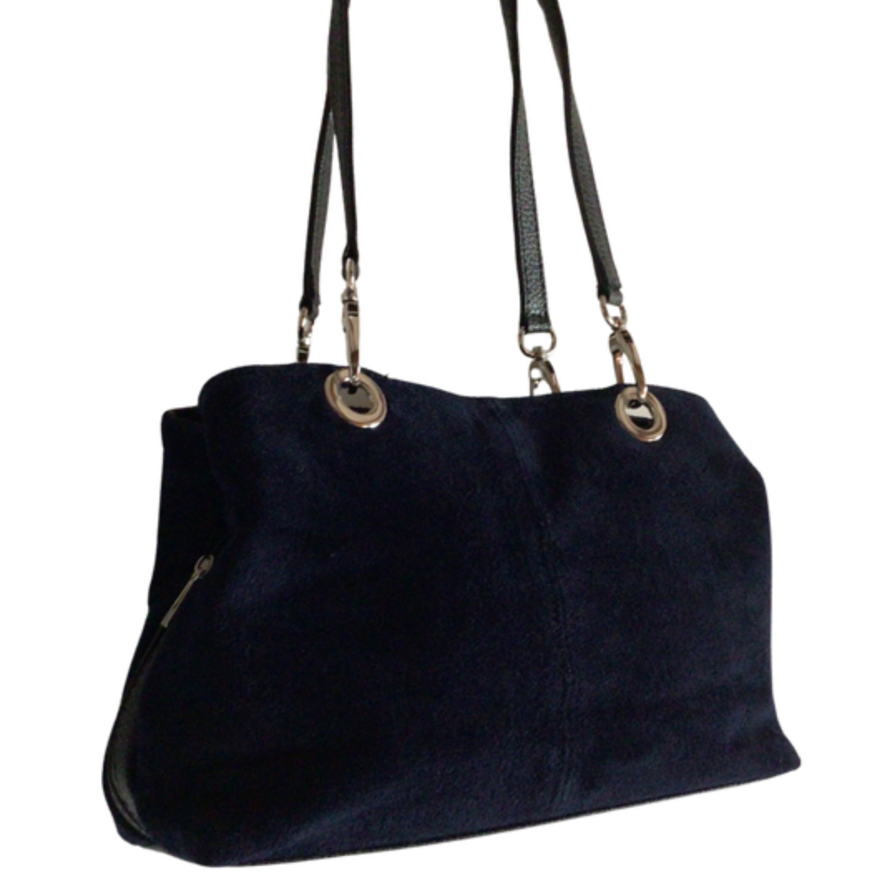 Navy Shoulder Suede Bag / Boho Bag / Navy Blue Bags / Hippie Festival ...