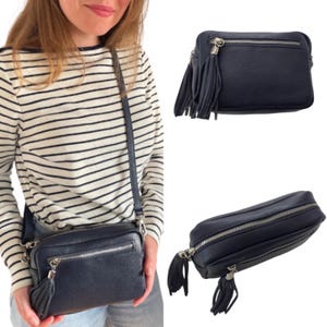 Navy Bag, Genuine Navy Leather Bag, Blue Leather Bags, Genuine Leather Bags, Crossbody Navy Leather Bag, Navy Leather Small Bag, Leather Bag
