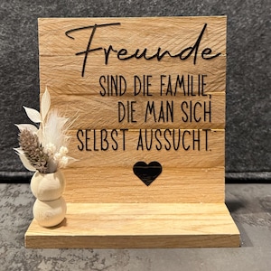 panneau en bois / amitié / cadeau
