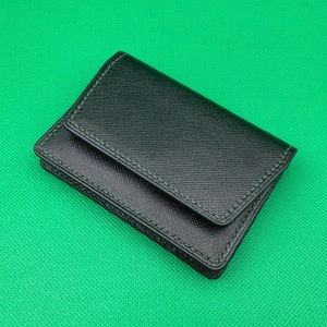 Tarjetero de cuero cosido a mano / Cartera de hombre de lujo / Regalo hecho a mano