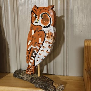 wooden owl
