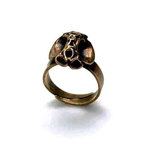 Hannu Ikonen ring vtg bronze reindeer moss Nordic Finland design Finnish jewelry