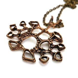 Studio Else & Paul necklace pendant vtg chain Norway Norwegian Scandinavian bronze jewelry Nordic