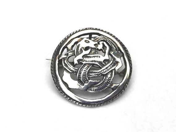   ヴィンテージブローチ スターリングシルバー ヴァイキング時代 スターリングシルバー 925 ブローチ